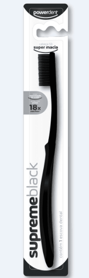 Produto Escova dental power dent supreme black super macia foto 1