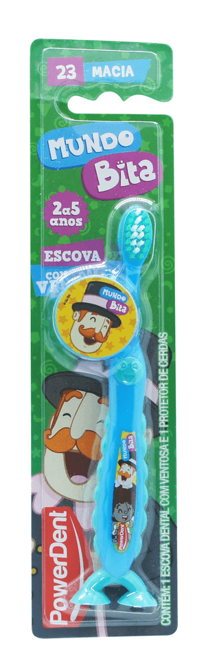 Produto Escova  dental power dent  c/ prot mundo bita foto 1