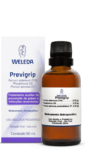 Produto Previgrip gotas com 50ml - laboratório weleda foto 1