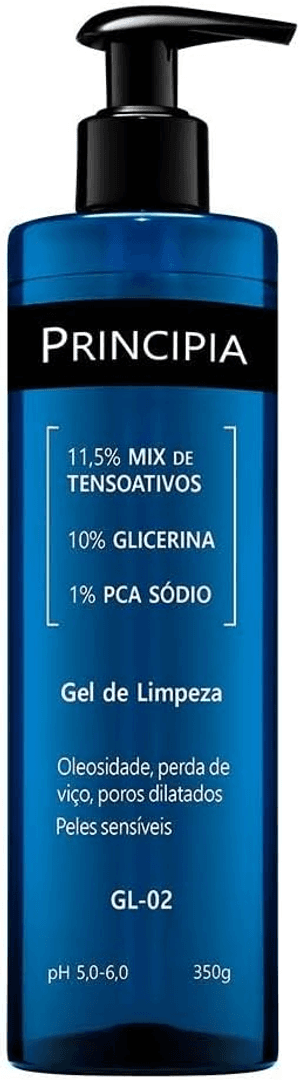 Produto Gel de limpeza facial 11,5% mix de tensoativos + 10% glicerina + 1% pca sódio gl-02 com 350ml principia foto 1