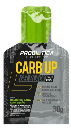 Produto Carb up gel black sabor caldo de cana c/ limão 30g probiótica foto 1