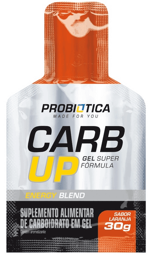 Produto Carb up gel super fórmula sabor laranja 30g probiótica foto 1