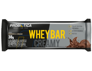 Produto Barra de proteína whey bar creamy cookies & cream 38g probiótica foto 1