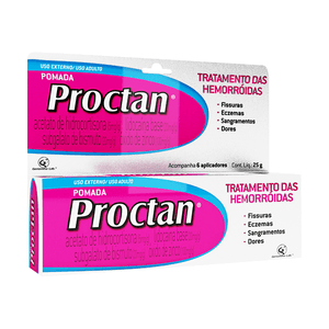 Produto Proctan 25 gramas pomada+6 aplicadores foto 1
