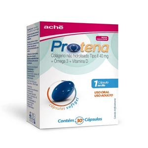 Produto Protena colágeno 40mg + ômega 3 + vitamina d - 30 cápsulas aché
 foto 1