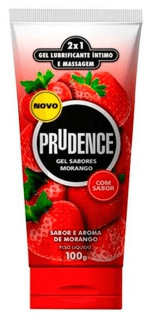 Produto Prudence gel lubrificante morango 100g foto 1