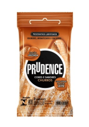 Produto Preservativo prudence cores e sabores churros doce de leite com 3 unidades foto 1