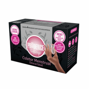 Produto Coletor menstrual descartável com 04 unidades prudence softcup foto 1