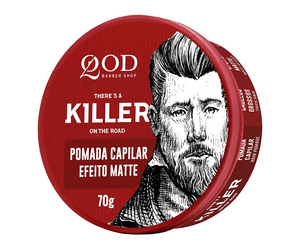 Produto Pomada capilar killer efeito matte fixação alta 70g qod barber shop foto 1