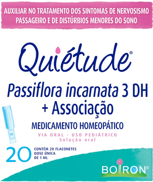 Produto Quiétude passiflora incarnata 3dh+associação com 20 flaconetes dose única de 1ml foto 1
