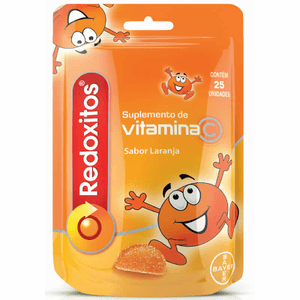 Produto Redoxon kids 25gomas laranja foto 1