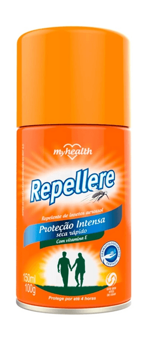 Produto Repelente de insetos repellere proteção intensa aerossol 150ml my health foto 1