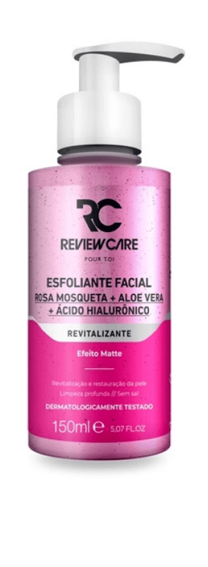 Produto Esfoliante facial revitalizante rosa mosqueta + ácido hialurônico 150ml review care foto 1