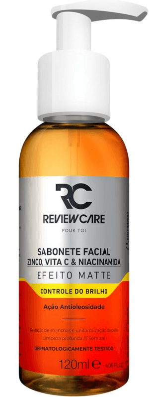Produto Sabonete líquido facial vitamina c + zinco + niacinamida efeito matte pump 120ml review care foto 1