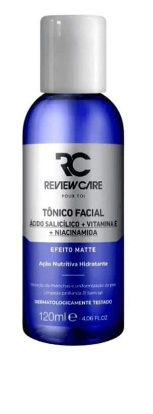 Produto Tônico facial ação nutritiva hidratante ácido salicílico + vitamina e + niacinamida efeito matte 120ml review care foto 1