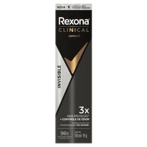 Produto Antitranspirante aerossol rexona clinical men invisible 150ml spray foto 1