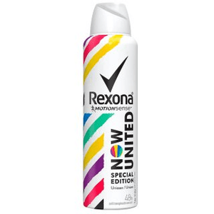 Produto Desodorante rexona  aerosol now united unissex 150ml foto 1