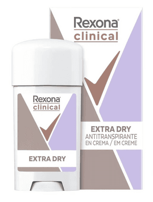 Produto Desodorante antitranspirante em creme clinical extra dry woman 58g rexona foto 1
