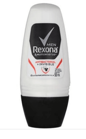 Produto Desodorante roll-on rexona antibacterial+invisible men 50ml foto 1