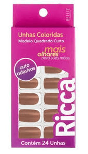 Produto Unhas postiças autoadesivas nude 1851, ricca foto 1