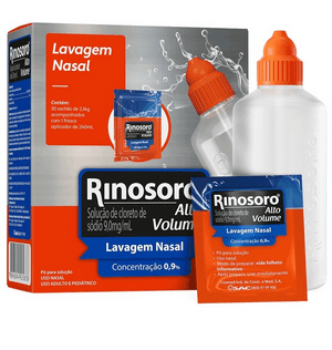 Produto Rinossoro alto volume 30 sachês +  frasco 250ml foto 1