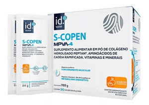 Produto Suplemento alimentar s-copen mpva-4 sabor tangerina 30 sachês de 24g biolab foto 1