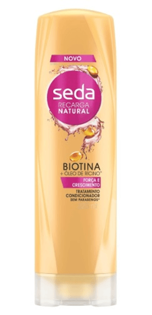 Produto Condicionador seda biotina e oleo de ricino 325ml foto 1