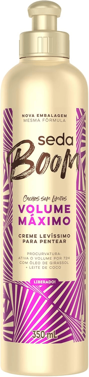 Produto Creme para pentear boom volume máximo 350ml seda foto 1
