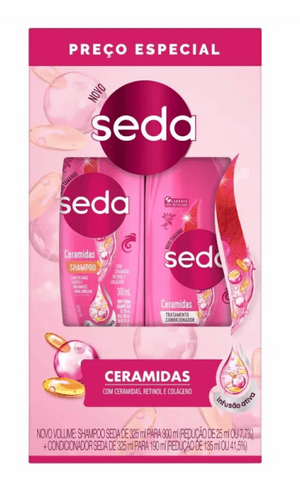 Produto Kit ceramidas shampoo 300ml + condicionador 190ml seda foto 1