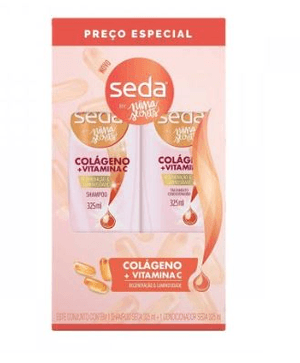 Produto Kit sh+cond colageno vit c  seda 325ml foto 1