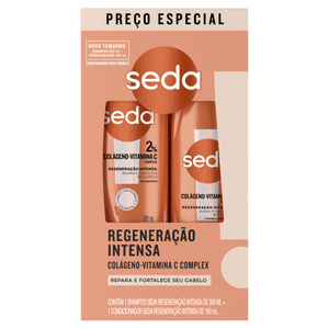 Produto Kit shampoo 300ml + condicionador 190ml seda regeneração intensa foto 1