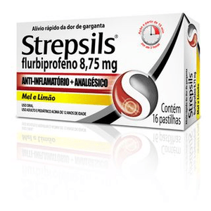 Produto Strepsils mel e limão 16 pastilhas foto 1