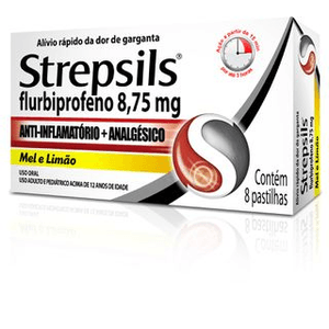 Produto Strepsils mel e limão 8 pastilhas foto 1