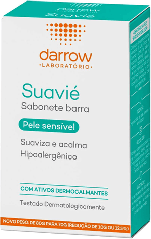 Produto Sabonete em barra suavié pele sensível com 70g darrow foto 1