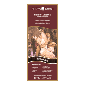 Produto Surya brasil henna creme chocolate 70ml
 foto 1