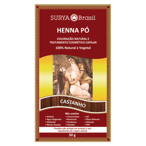 Produto Surya brasil henna pó castanho 50g foto 1