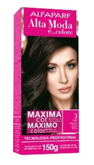 Produto Tintura  alfaparf alta moda kit 3 castanho escuro foto 1