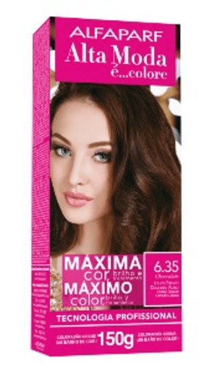 Produto Tintura  alfaparf alta moda kit 6.35 louro escuro dourado foto 1