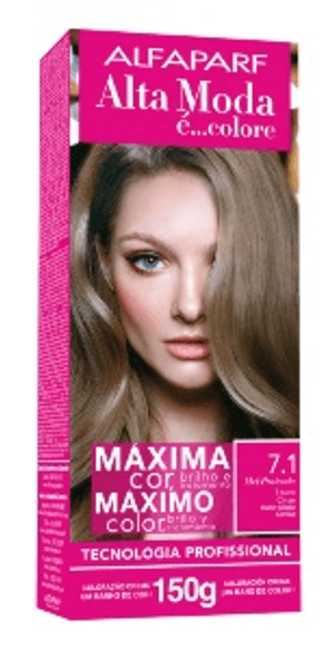 Produto Tintura  alfaparf alta moda kit 7.1 louro cinza foto 1