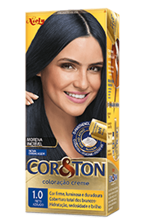 Produto Tintura cor e ton 1.0 preto azulado foto 1