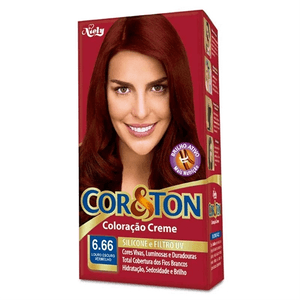 Produto Tintura cor & ton 6.66 louro escuro vermelho foto 1