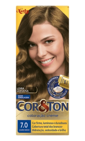 Produto Tintura cor & ton 7.0 louro medio foto 1