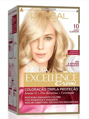 Produto Tintura imedia kit 10 louro clarissimo foto 1