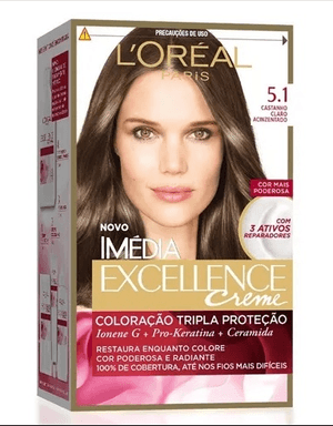 Produto Tintura imedia kit 5.1 castanho claro acinzentado foto 1