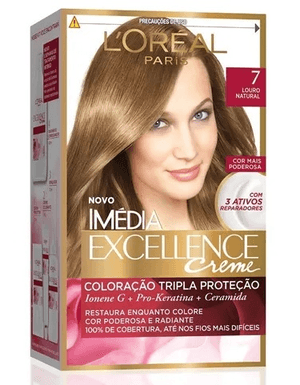 Produto Tintura imedia kit 7 louro natural foto 1