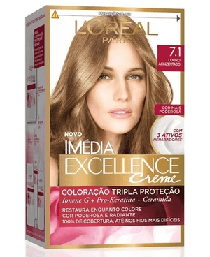 Produto Tintura imedia kit 7.1 louro acinzentado foto 1