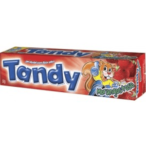 Produto Creme dental tandy morango 50 gramas foto 1