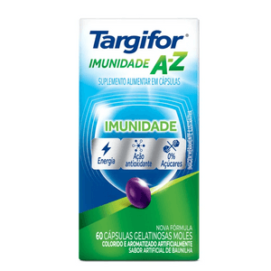 Produto Suplemento alimentar targifor imunidade a-z 60 cápsulas foto 1