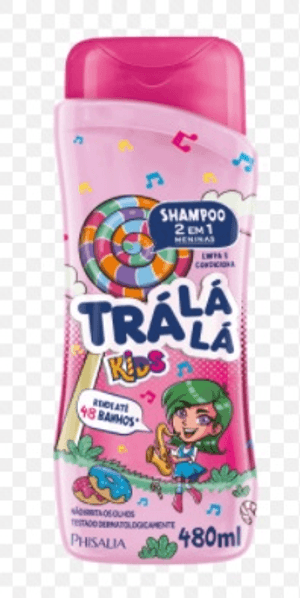 Produto Shampoo 2 em 1 tra la la kids meninas 480ml foto 1