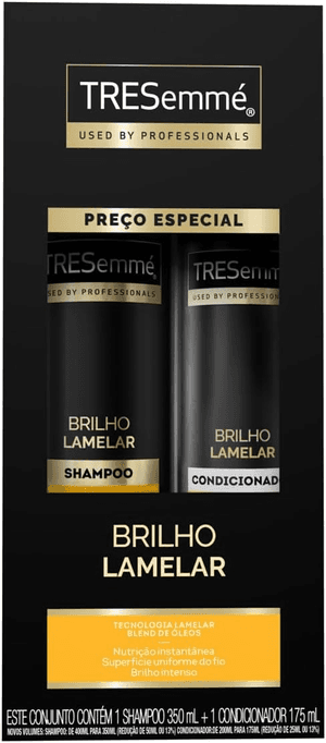 Produto Kit tresemme brilho lamelar shampoo 350ml + condicionador 175ml
 foto 1